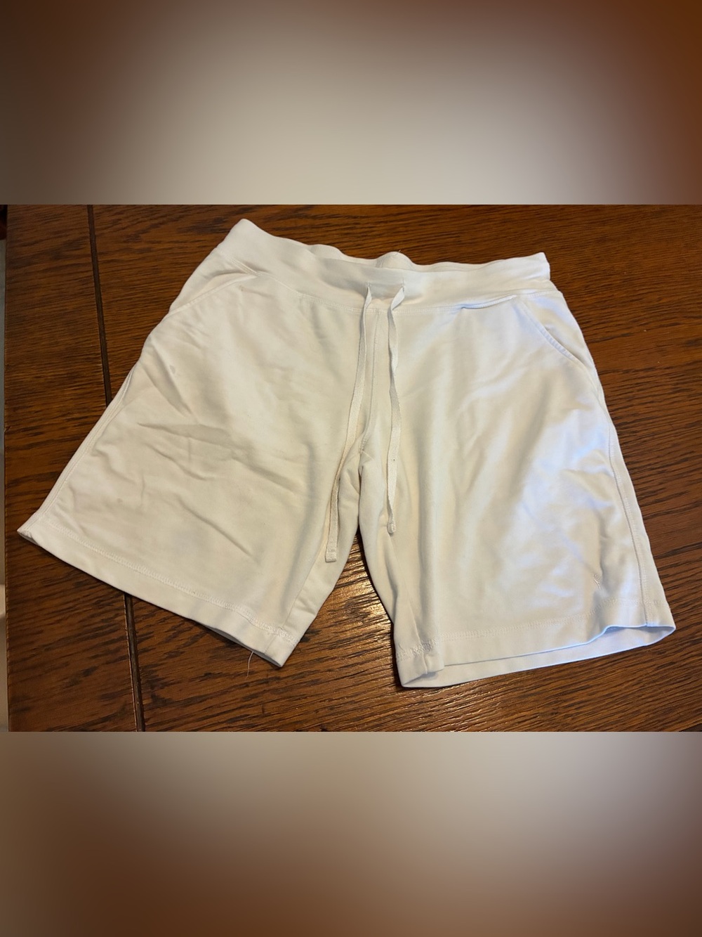 Danskin Now White High Waist Drawstring Women's Shorts